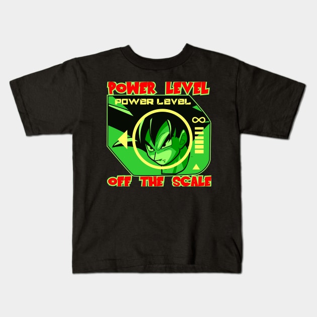 Goku Power level Kids T-Shirt by Spikeani